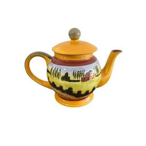 Romancing Provence Douce Provence Italian Countryside Painted Teapot